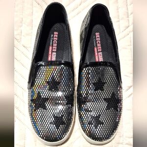 Skechers Black Star Slip-On Shoes